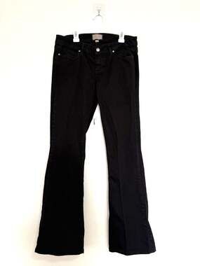 Paige Canyon Bootcut Black Denim Jeans Size 27
